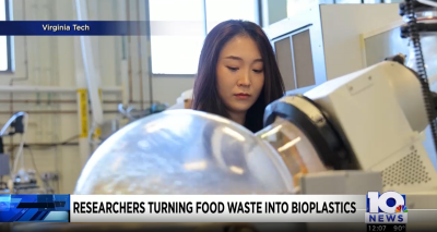 WSLS10 featuring a story about Virginia Tech bioplastics research