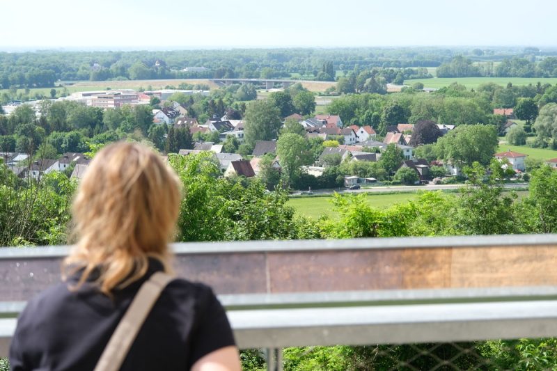 bridge overlook viewing Fresing, Germany
