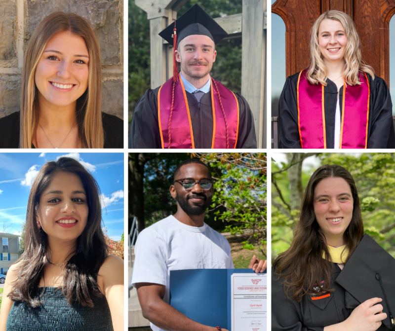 A collage showing all of the Outstanding student recipients